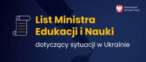 List Ministra Edukacji i Nauki